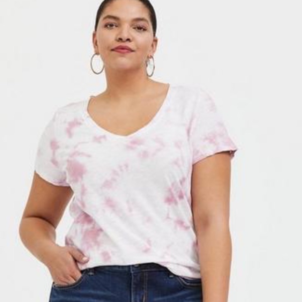 Torrid Classic Fit Heritage Slub V-Neck Tee